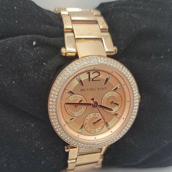 Michael Kors Parker MK6352 Womens Stainless Steel Analog Dial Quartz Watch AM469 - Picture 4 of 11